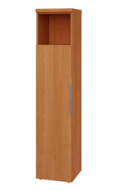 SIN 5 - 4DN kancelářská skříň, 1-dveřová/nika, levá, 1820x400x400, olše jantar